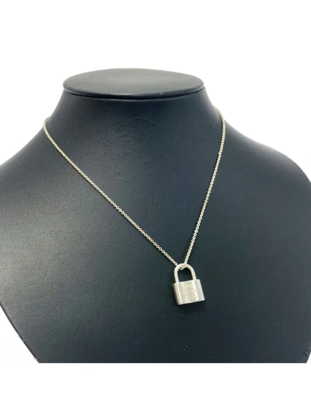 Tiffany & Co Silver 1837 Padlock Necklace